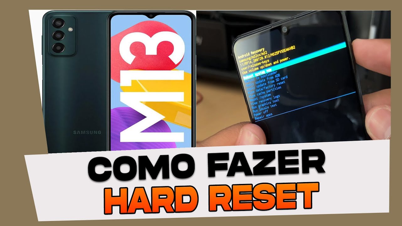 Como Fazer Hard Reset no Samsung Galaxy M13 - YouTube