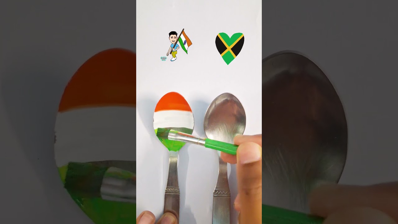 India 🇮🇳 Jamaica 🇯🇲  flag painting |Country Flags Drawing