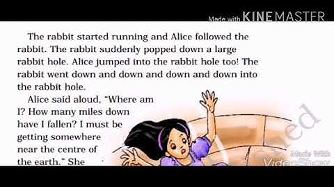 MLZS JHANSI CLASS 4 English Chapter 4 Alice in Wonderland Lecture 1