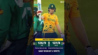 #ICYMI: Annerie Dercksen with the bat and Marizanne Kapp with the ball guided South Africa to their