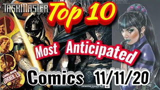 TOP 10 Most Anticipated NEW Comic Books 11/11/20