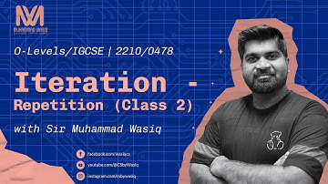Iteration | 2nd Class | Control Loop | Algorithm | Paper2 | O Level | A level | CS By Sir Wasiq