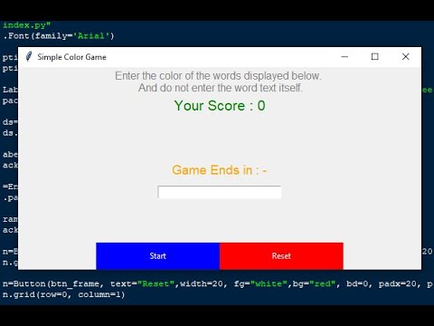 Simple Color Game using Python - YouTube