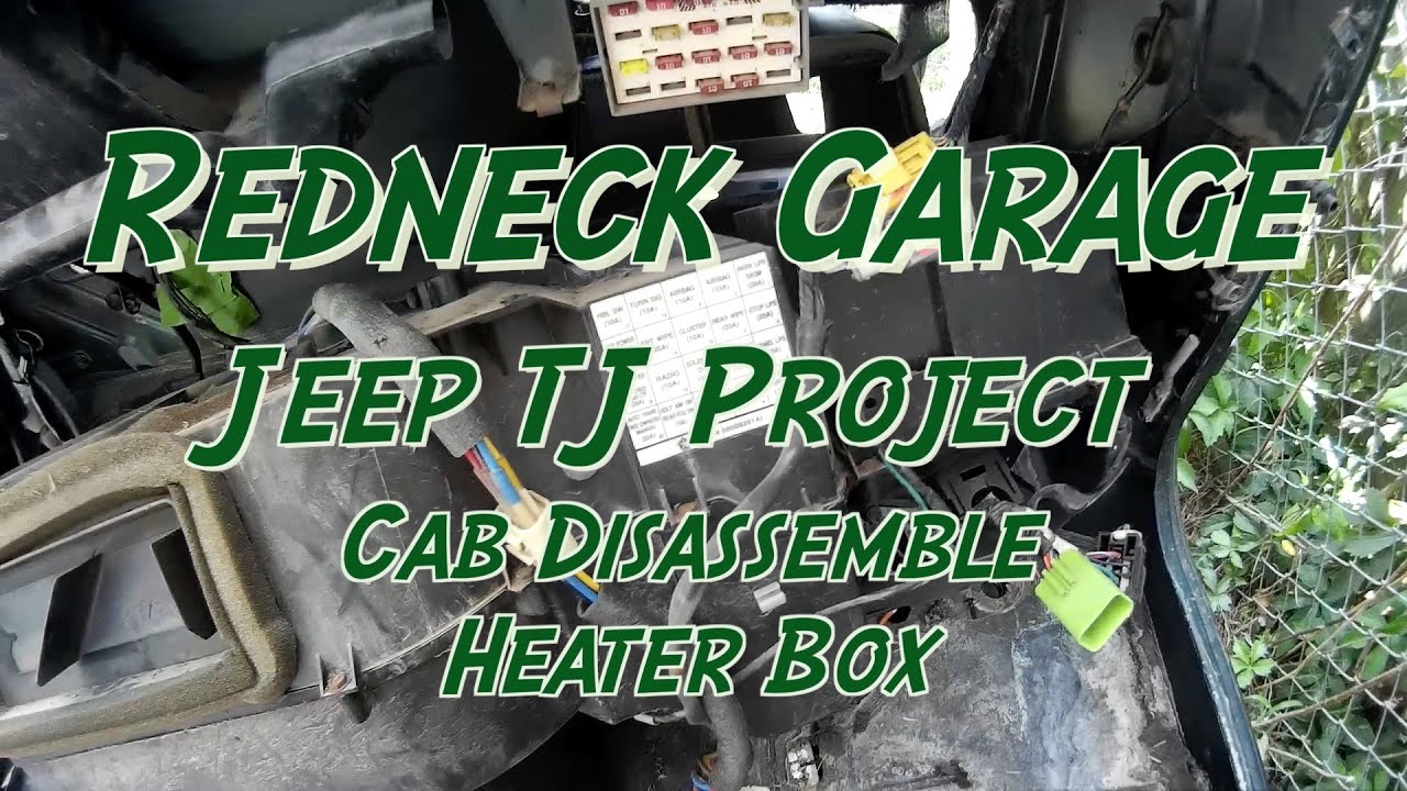 Jeep Wrangler TJ Project Disassembly of the Rusted Cab Heater Core