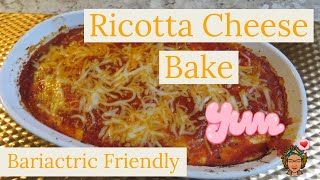 VLOGTOBER DAY 2 | Baked Ricotta Bake Recipe for Puree Phase 2 | Bariactric Friendly