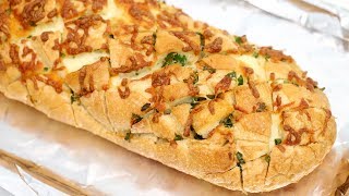 EASY Cheesy Garlic Bread | Cheesy Garlic Bread Sticks Recipe | Homemade Garlic Bread Recipe