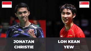 SEMAKIN BERSINAR! Jonatan Christie (INA) vs Loh Kean Yew (SGP) | Badminton Highlight
