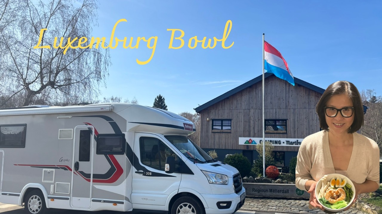 Reisnudel-Bowl mit Erdnusssauce 🍜 | Camping in Luxemburg