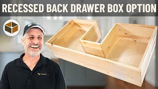 Recessed Drawer Back Option - Features &amp; Benefits | RTA Cabinet Options