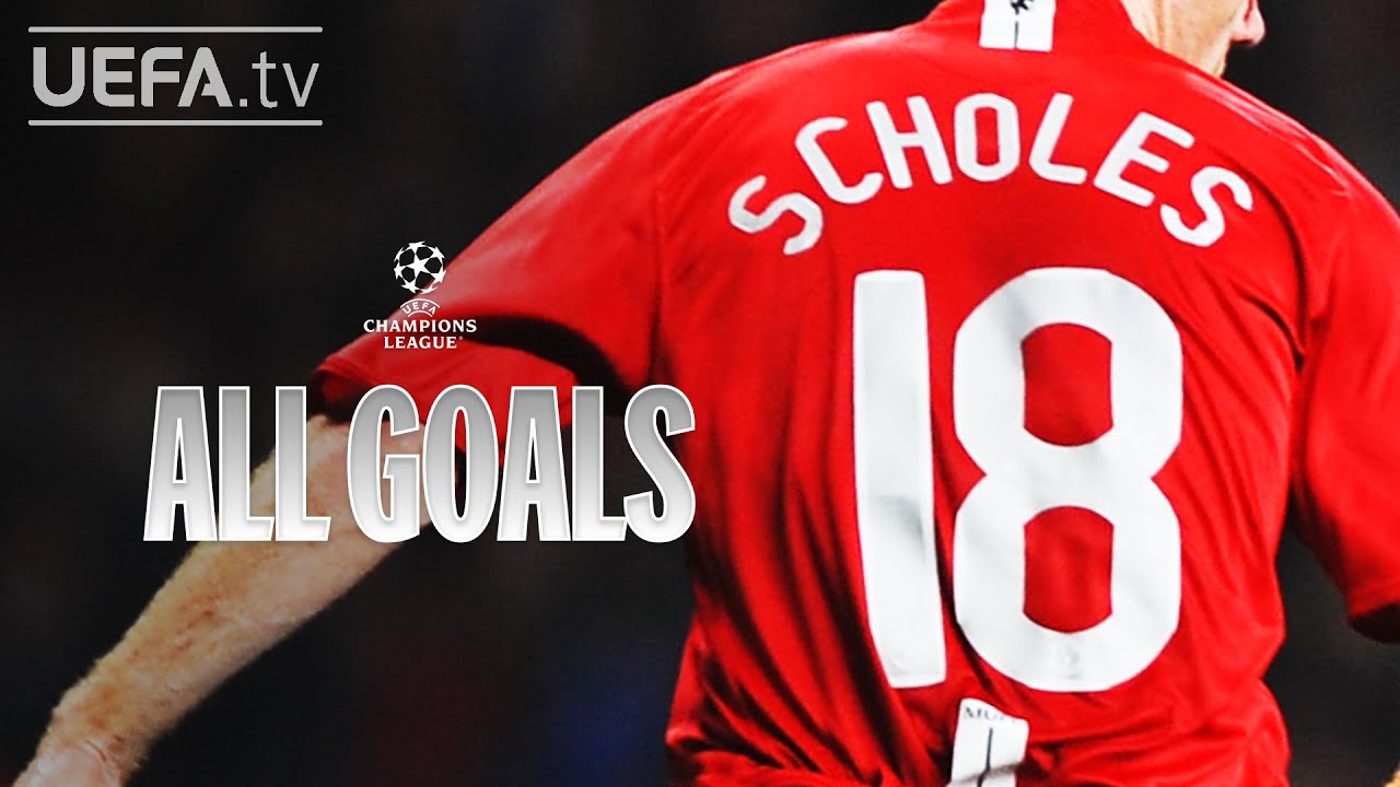 PAUL SCHOLES: ALL #UCL GOALS!