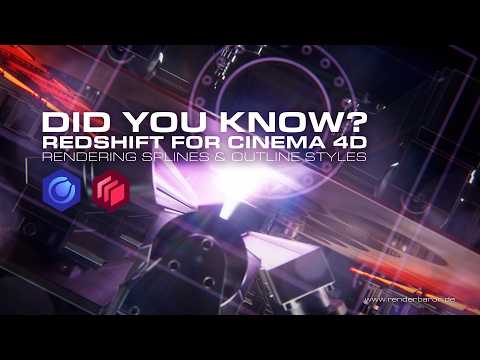 Did You Know? Redshift for Cinema 4D: Render Splines & Outline Styles