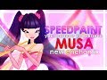 SpeedPaint Musa | 8 season Winx Club Enchantix | Рисуем Музу | Болтаем о наболевшем