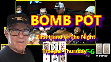 BOMB POT MADNESS - FLOPPING SETS on Trooper Thursday Westgate Casino, Las Vegas, NV.