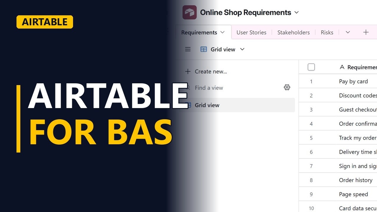 Airtable for Beginners: A Business Analyst's Requirements Tracker Tour