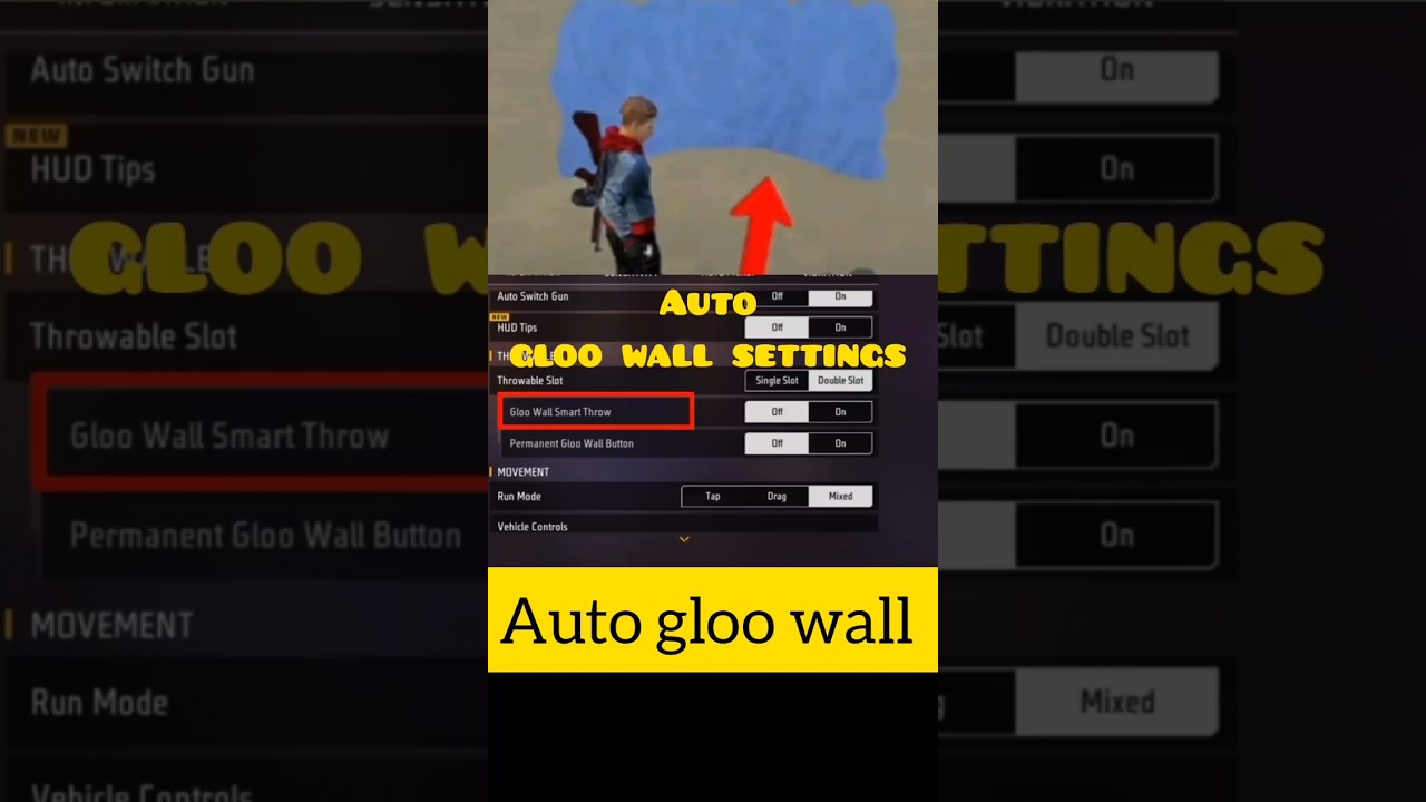 gloo wall smart throw || automatic gloo wall settings 