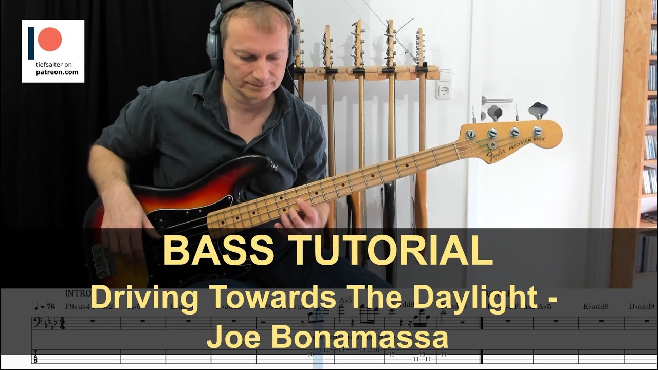 Driving Towards The Daylight Joe Bonamassa Bass Tutorial (Sheet