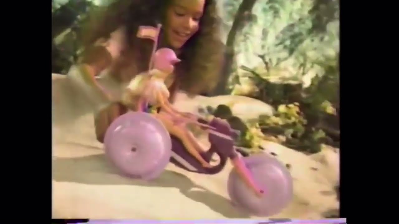 1985 Barbie Splash Cycle Commercial | Mattel