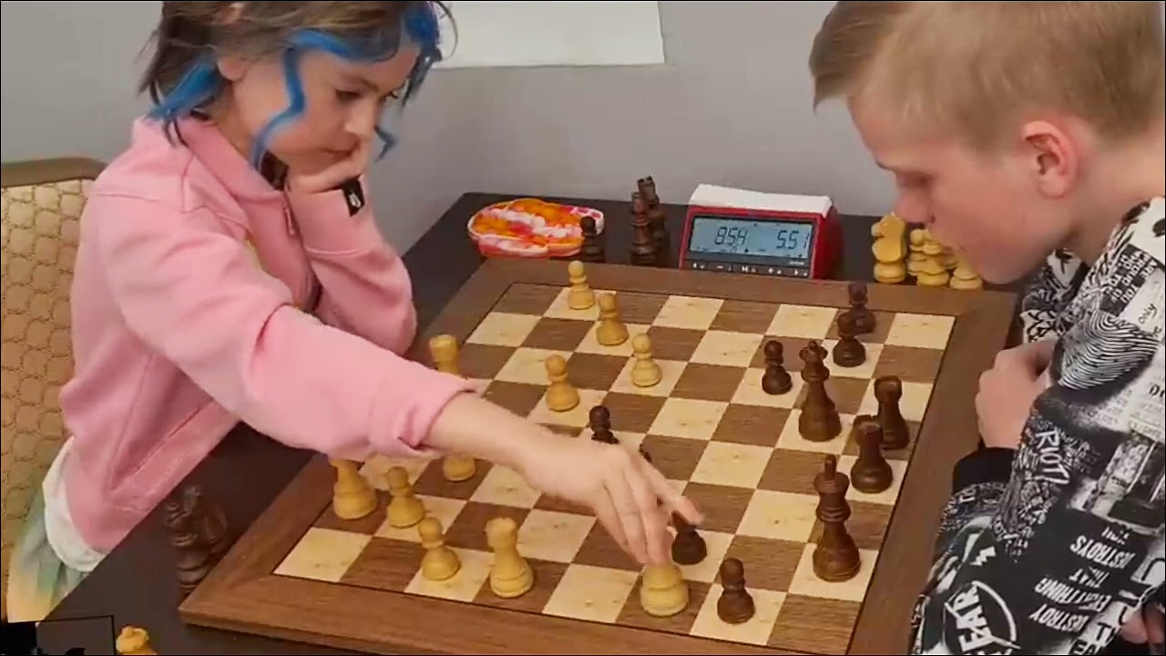 Pinkamena 1516 vs A. Ignatiev 1702 Chess Match | Longest Chess Match small Kid vs young Boy interest