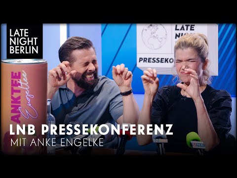 Anke Engelke bewirbt alkoholischen Eistee und rechtfertigt Umweltschäden | LNB Pressekonferenz