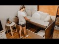 DIY Sofa Bed with Storage! - YouTube