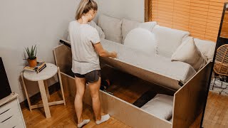 DIY Sofa Bed with Storage!