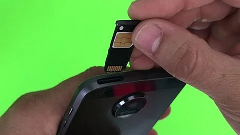 How do I remove the SIM card from my Motorola Z play?