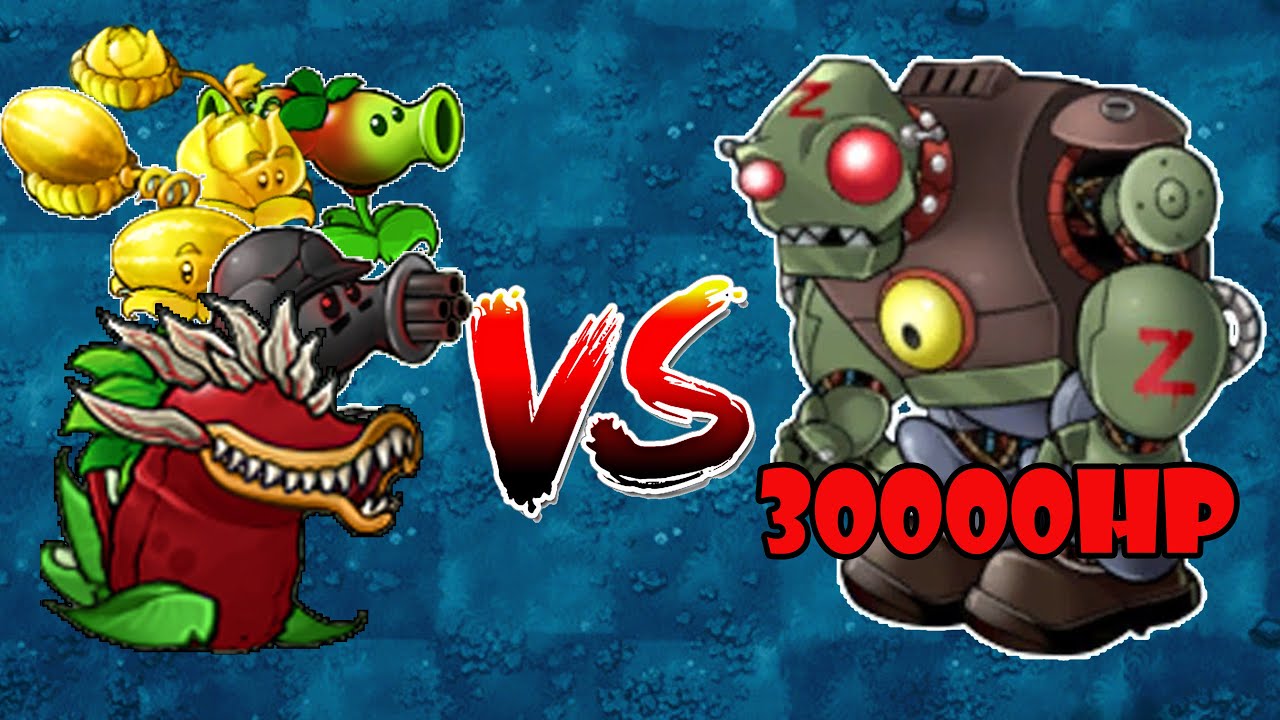 PvZ Fusion Challenge |1 Fusion Plant Rapid Fire Bullet Vs 30000HP Giga Robot Zombies | Who Will Win?