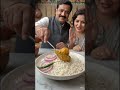curry chawal 🍛 with sweet couple#food #ytshorts #indianfood #foodie #cooking #recipe #husbandwife