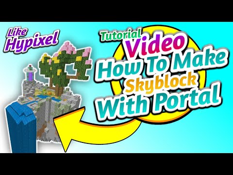 How To Make Skyblock With Portal | like Hypixel Skyblock | Plugin Tutorial Video In Hindi