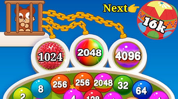 Ball Pop 2048 - pop it 2048 help me save the cat unlock the Merge Ball 2048 Gameplay Mobile