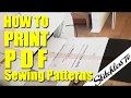 How to Print PDF Sewing Patterns