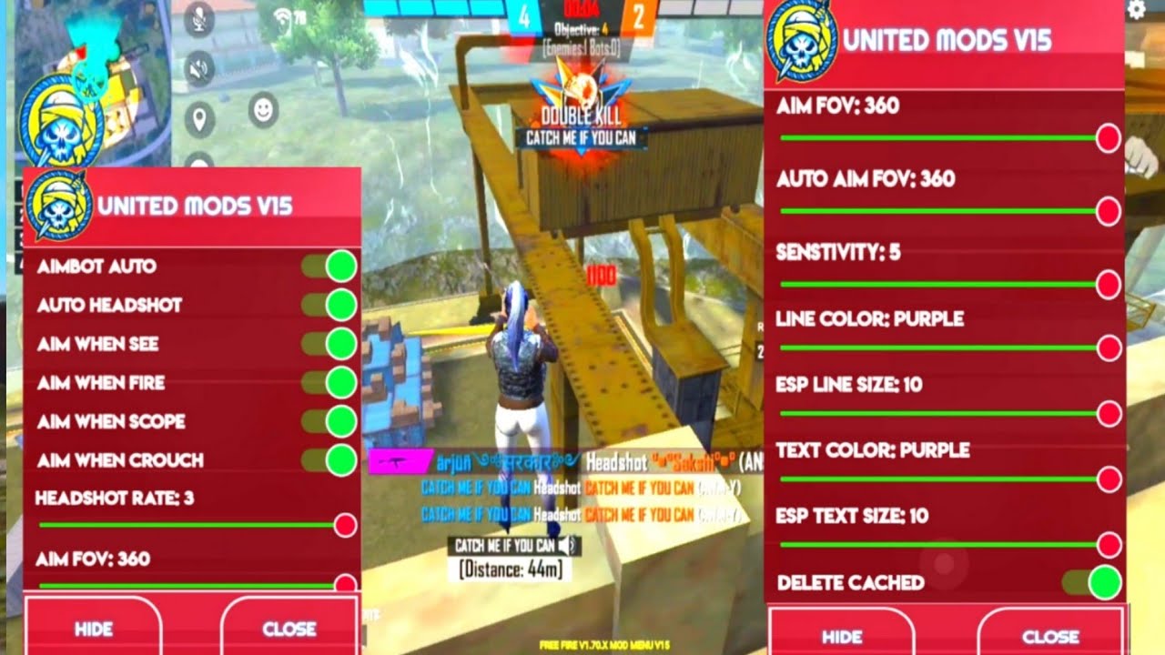 Free Fire United Mod V15 | Free Fire Auto Headshot | Free Fire - YouTube