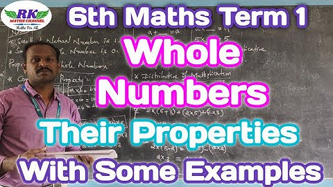 6th Maths|Term 1|Numbers|Whole Numbers and their Properties|In tamil