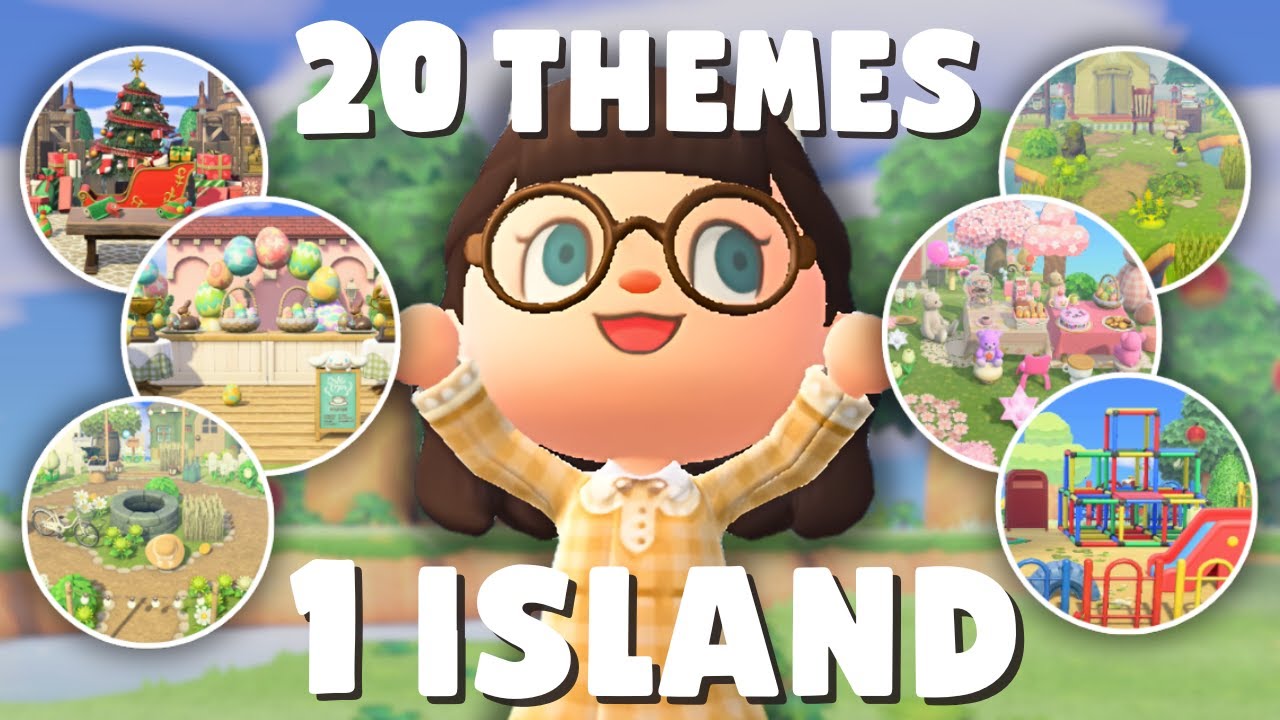 I made an Animal Crossing Island with 20 different themes! (Chunk final tour!)