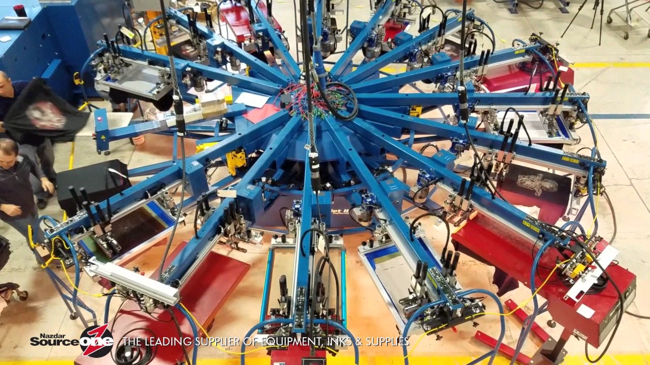 See the M&R Gauntlet Press in Action at the Nazdar SourceOne ISSLB Booth