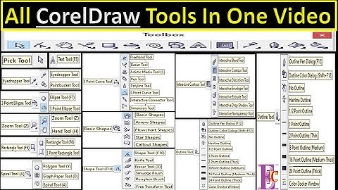 All Corel Draw Tools In One Video