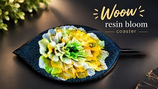 3d flower resin bloom/Resin idea_Gorgeous Easy Resin coaster