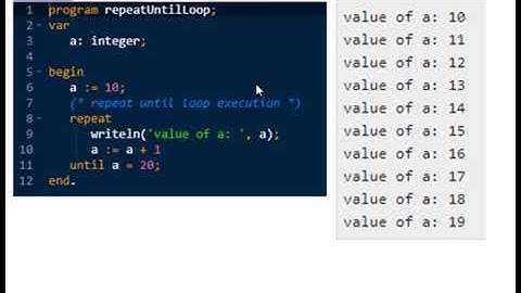 Kelas Bahasa Pemrograman Pascal (Control Flow: Looping-For-do and Repeat) Belajar #dirumahaja