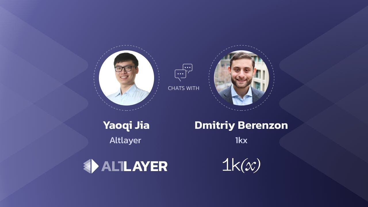 Alt View Ep #6: Chat with Dmitriy Berenzon, 1kx on all things #Layer2 [Part  1]
