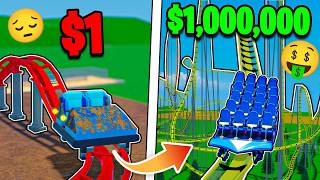 $1 VS $1,000,000 Roller Coaster in Roblox!