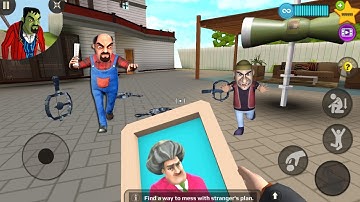 Scary Stranger 3D - troll funny everyday , gameplay walkthrough  part 408 ( android, ios)