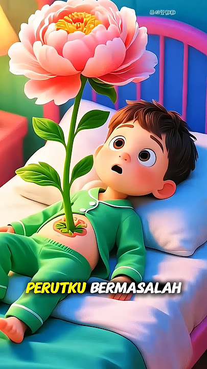 Setangkai Mawar Tumbuh dari Perutku! | #animasi #shorts #sakura 🌸