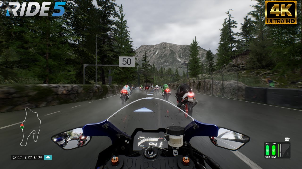 RIDE 5 4K | Yamaha YZF-R1 Race in Crazy Cloudy Weather | Ultra-Realistic Gameplay