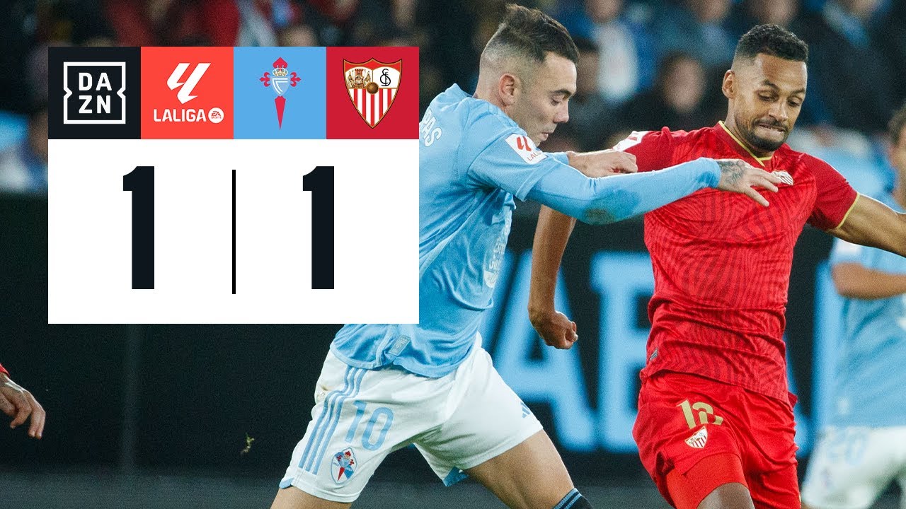 RC Celta vs Sevilla FC (1-1) | Resumen y goles | Highlights LALIGA EA ...