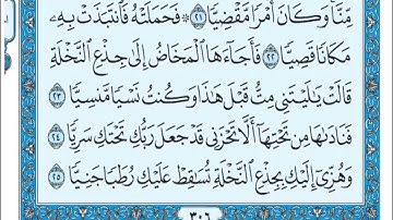 سورة مريم من 22-26
