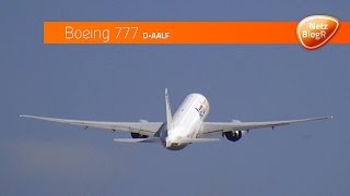 Takeoff Aerologic Boeing 777 D-Aalf Plane Spotting