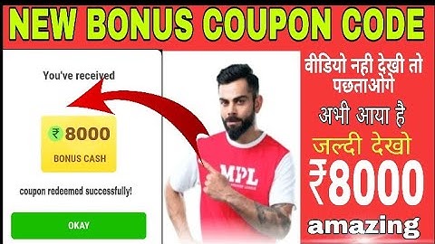 diposit bonus || mpl bonus cash coupon code | mpl referral code mpl today coupon code