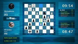 Análise do Jogo de Xadrez: Melophone - Elrandio, 0-1 (Por ChessFriends.com)