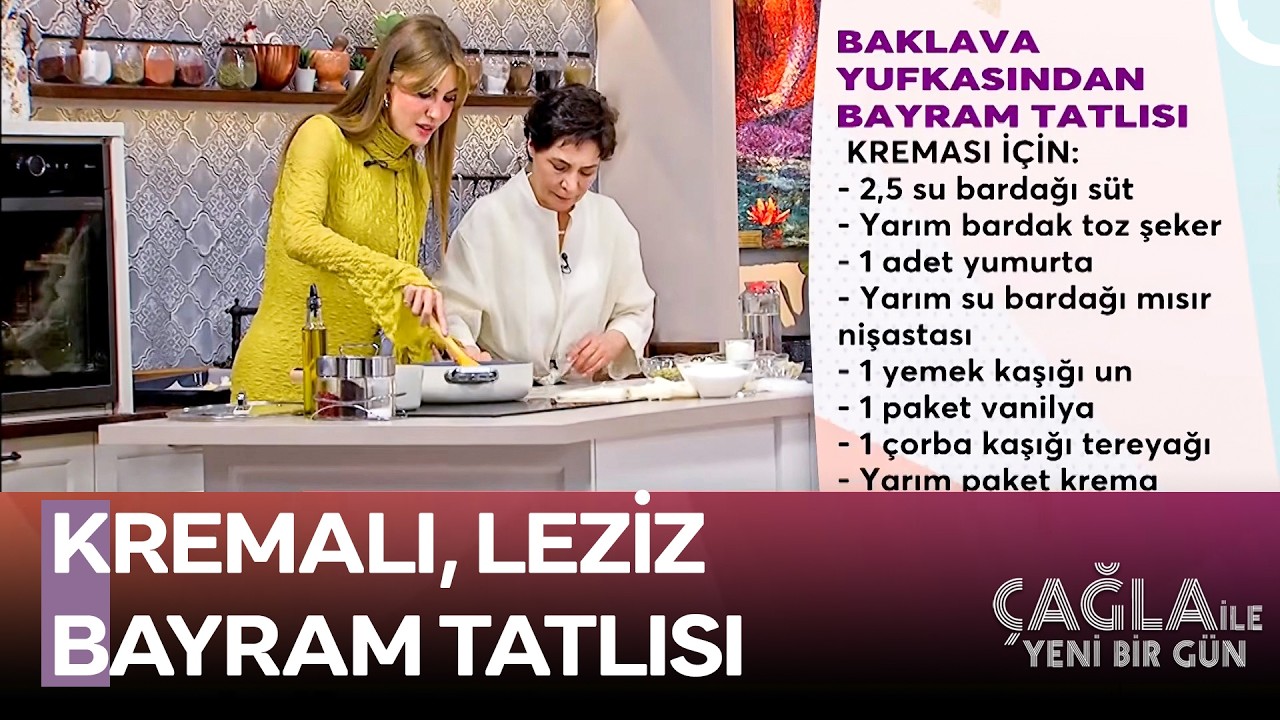 Baklava Yufkasından Pratik Tatlı Tarifi – Çağla ile Yeni Bir Gün 1602. Bölüm