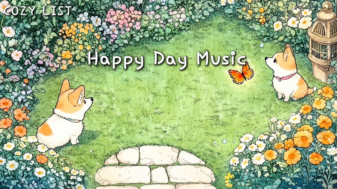 [Playlist] 귀엽고 행복한 하루 🐶 기분좋은 하루를 위한 가을 감성 피아노 연주, 봄플레이리스트, Spring Piano, feel good music, Healing